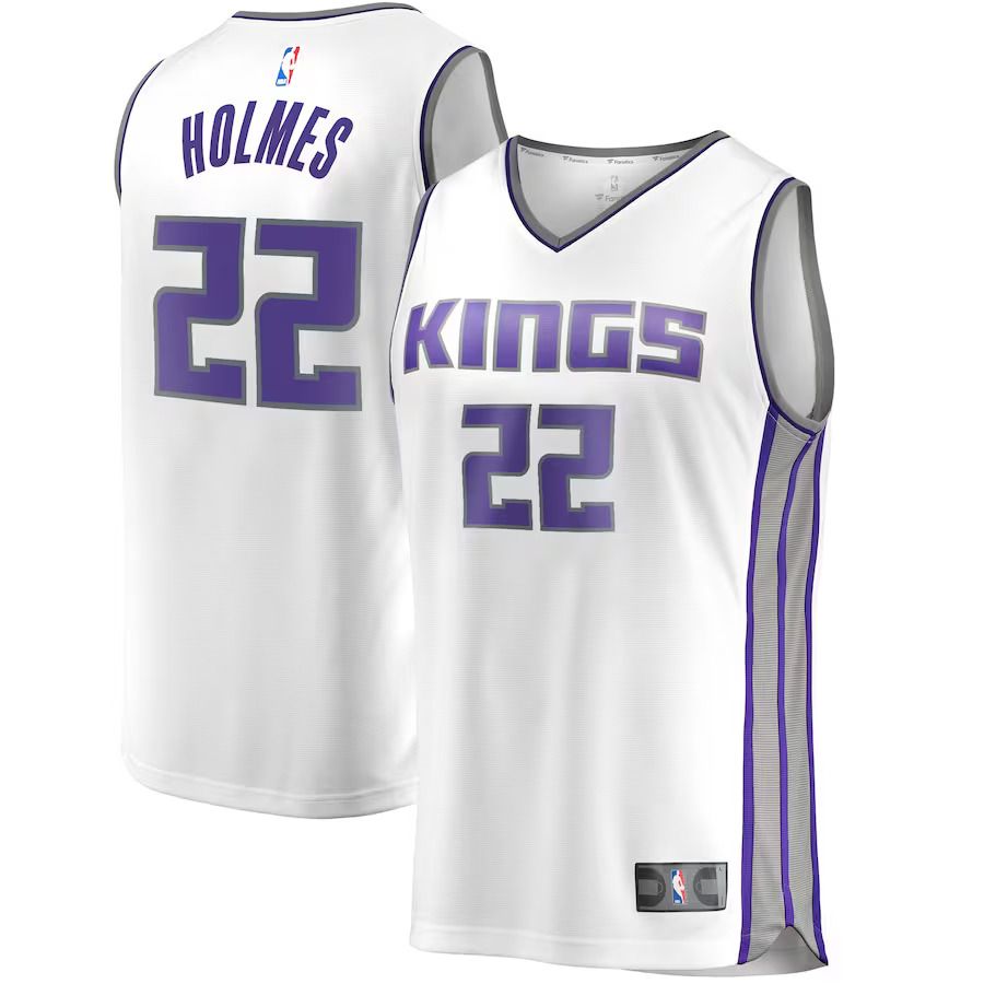 Men Sacramento Kings #22 Richaun Holmes Fanatics Branded White Fast Break Player Replica NBA Jersey